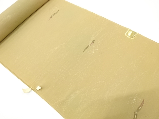 アンティーク　草花模様　羽尺反物